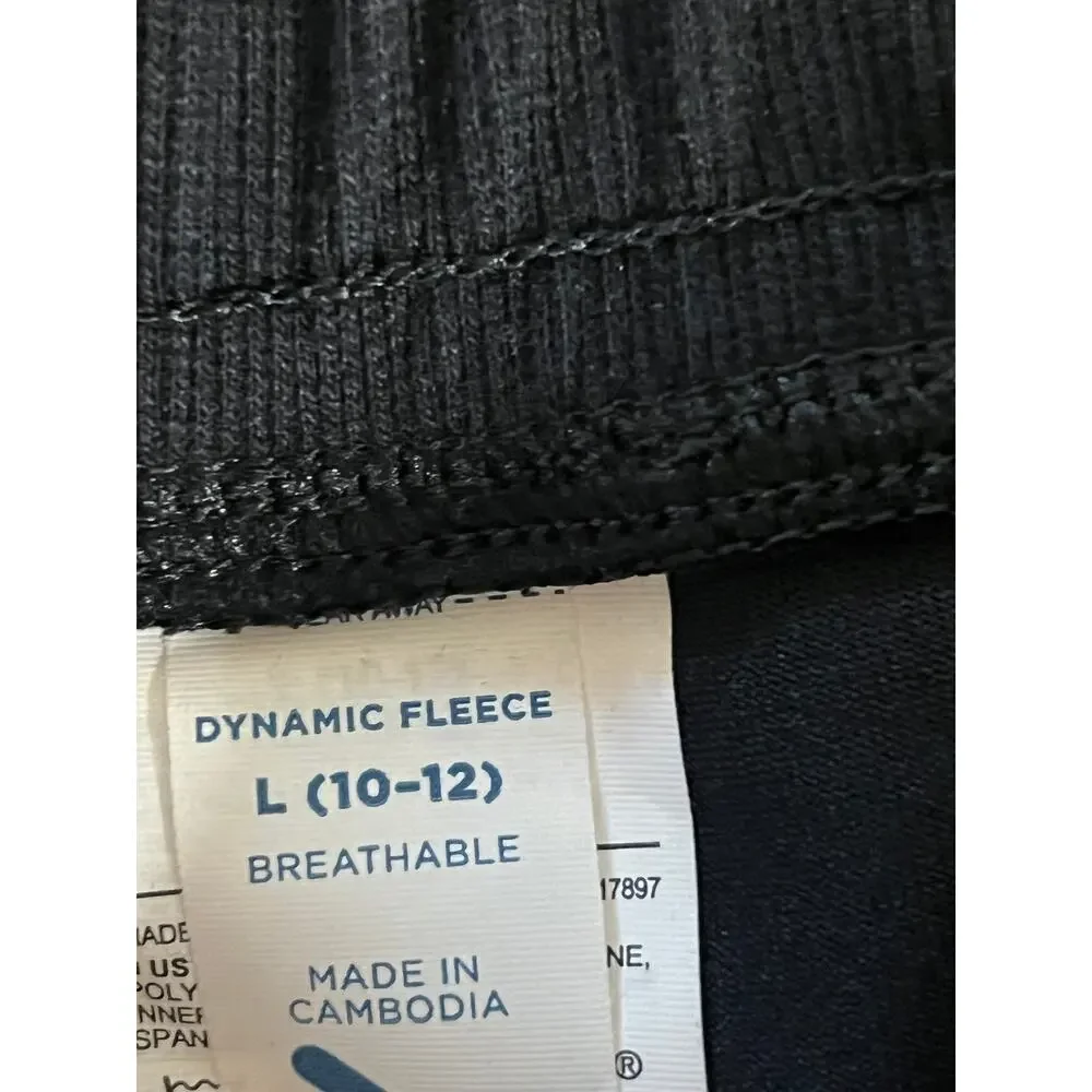 Old Navy Dynamic Fleece Skort Girls Large 10-12 Black Athletic Skirt Active